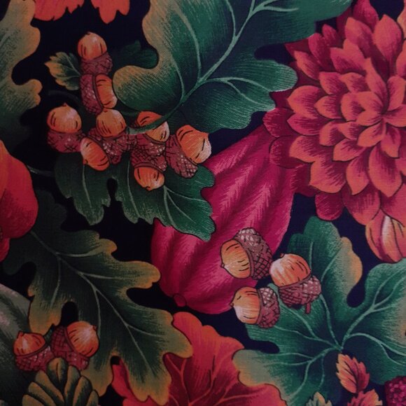 VIP Cranston Cotton Fall Autumn Fabric Orange Green 58.5" Wide 6 yards - Picture 6 of 7